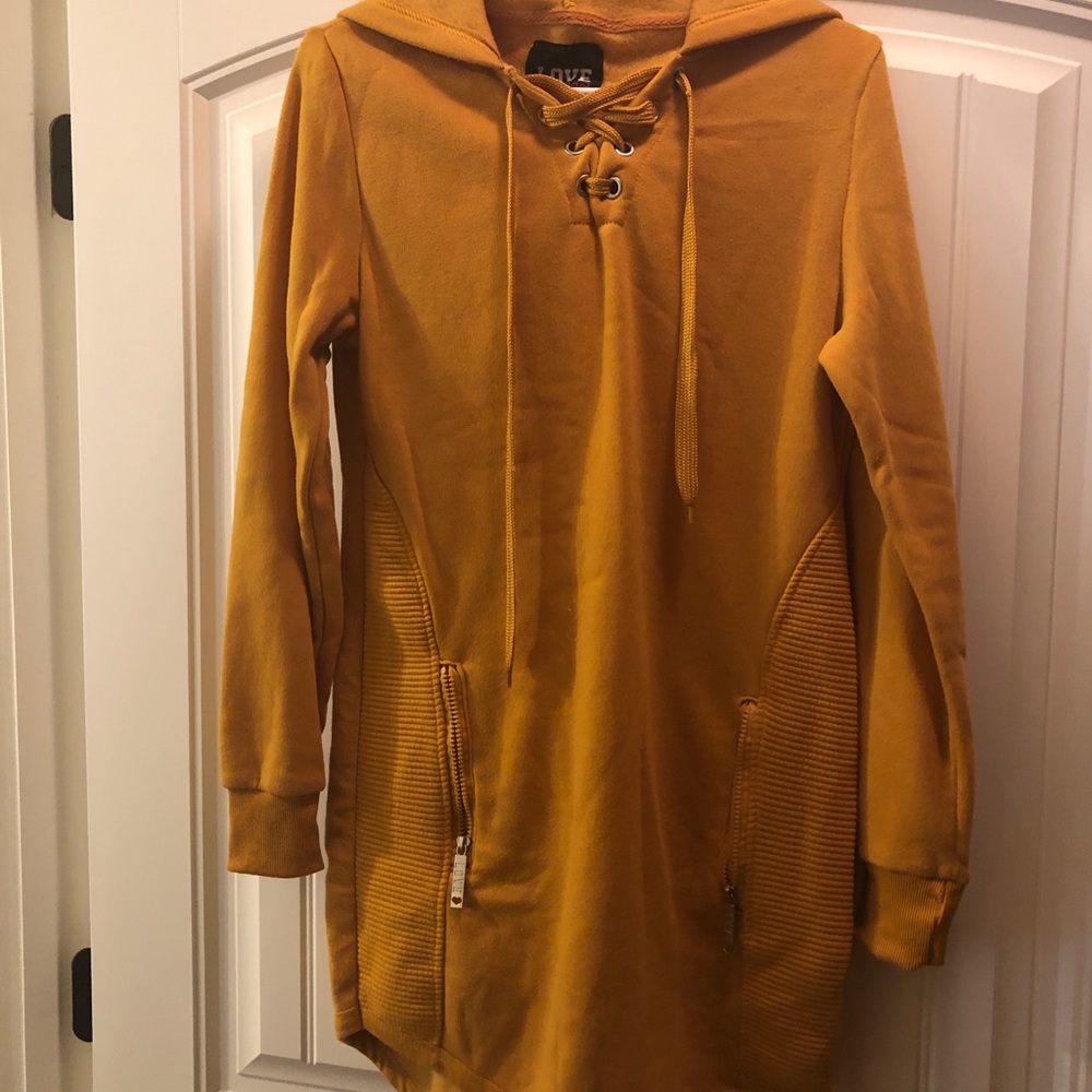 Oversized Mustard Yellow Hoodie
